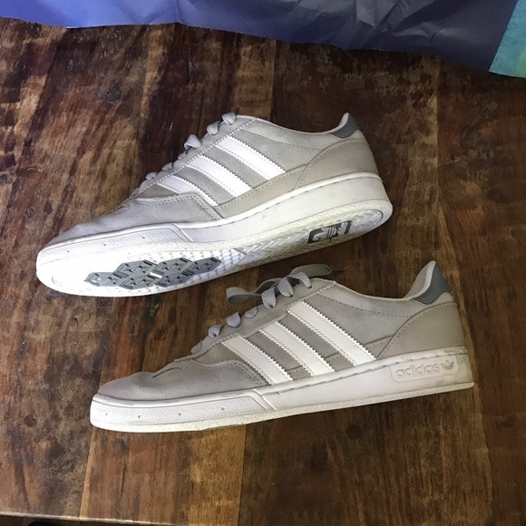 Adidas Gray and White Shoes